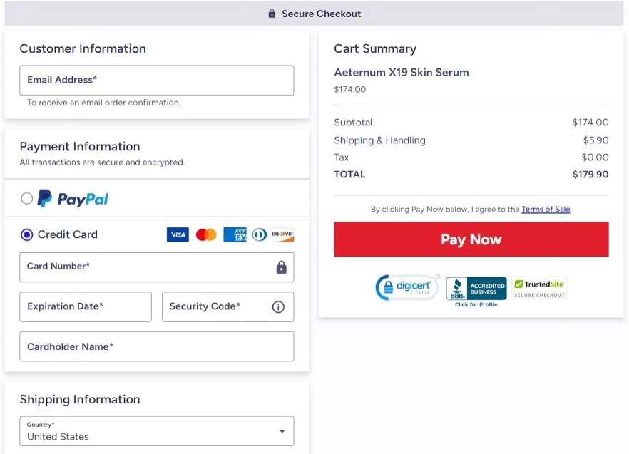 Aeternum X19 Aeternum X19 Order Page